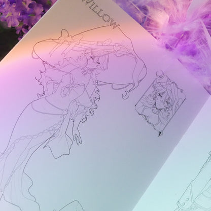 The Wonder Witch First Artbook : Characters Lineworks Brochure