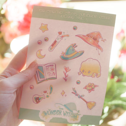 The Wonder Witch Transparent Stickers Sheets 01