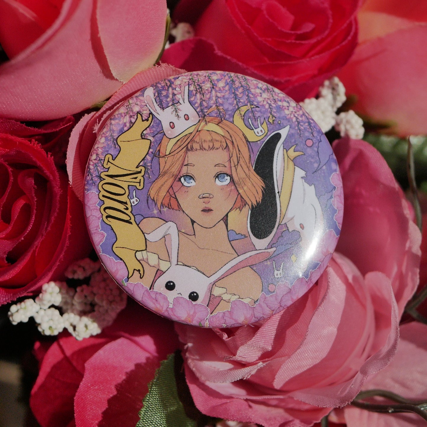 The Wonder Witch Button Pin : Nora